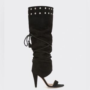 NEW | IRO PARIS LOTTA OTK HEEL BOOT SANDALS | size 37